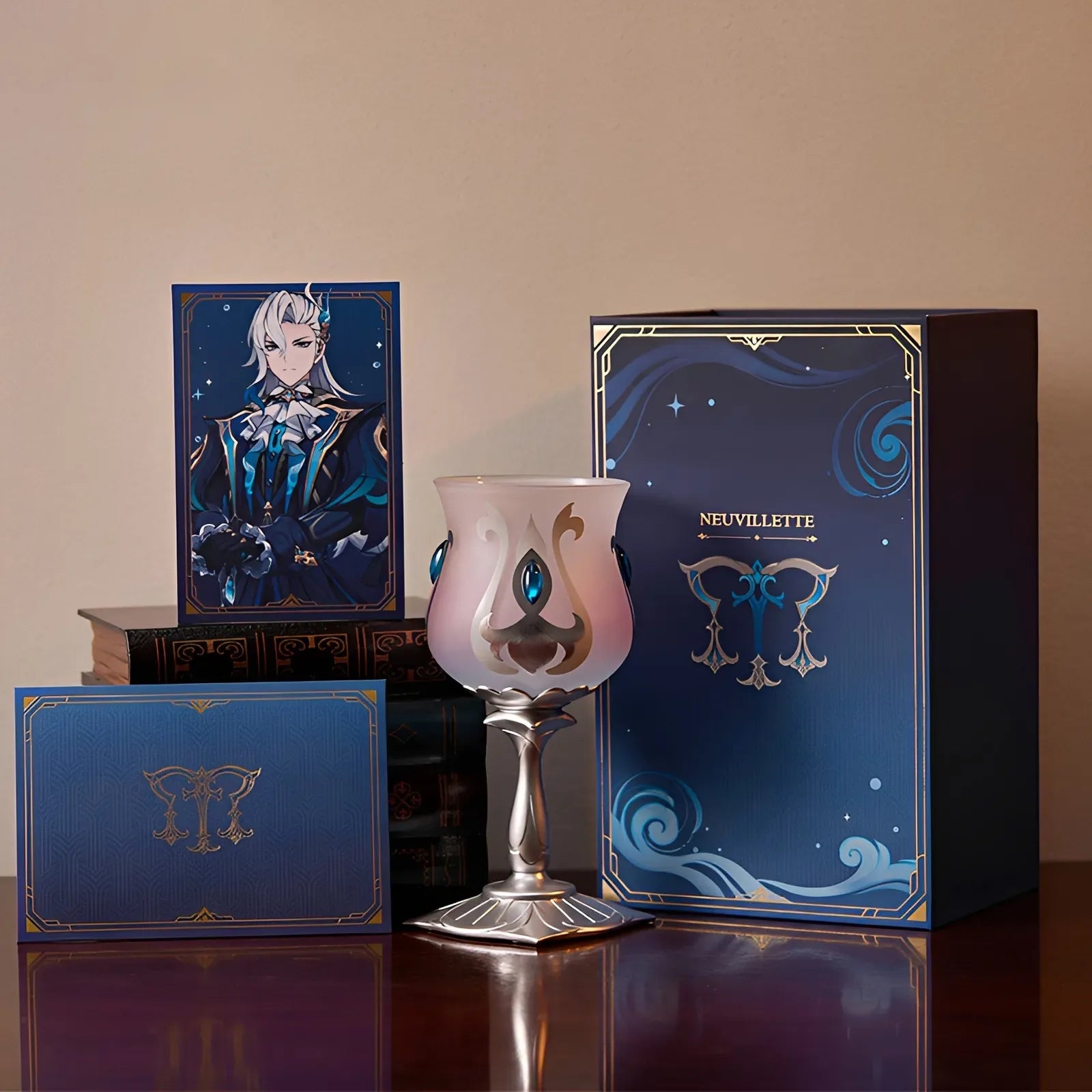 Genshin Neuvillette Return of All Waters goblet gift box with themed packaging and collectible display items