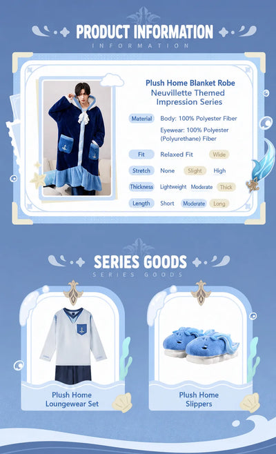 Genshin Impact Neuvillette Themed Impression Series Robe size reference