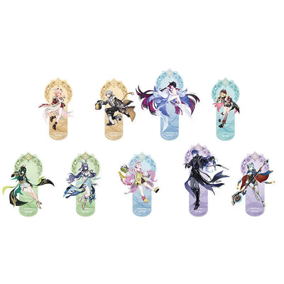 Genshin Impact Nod-Krai Character Acrylic Stand Series featuring Ineffa Aino Lauma Flins Nefer Jahoda Columbina Illuga and Linnea