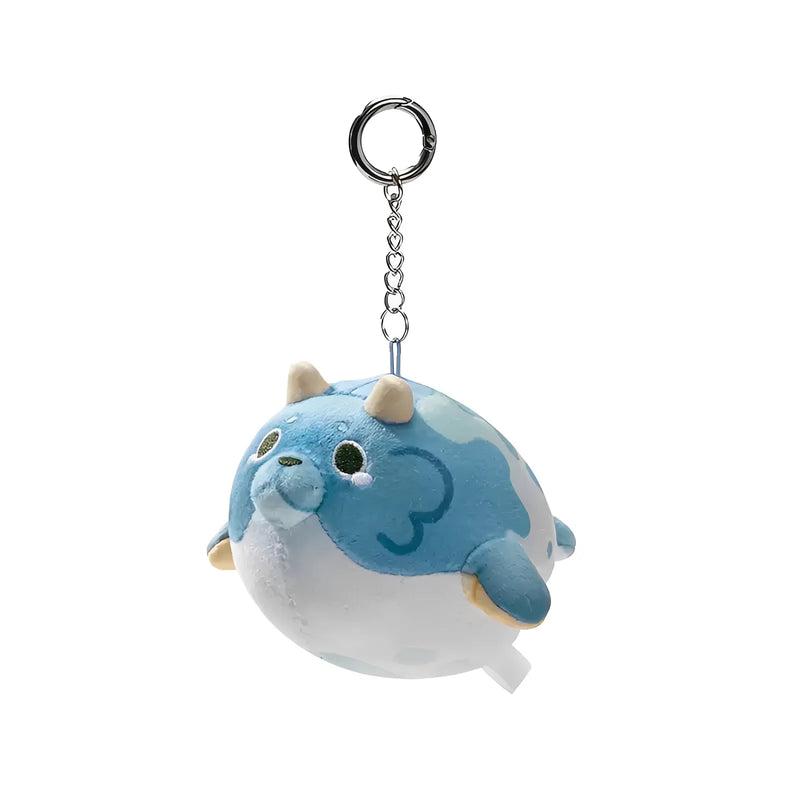 Genshin Impact Ocean Series Blubberbeast plush keychain blue mini soft hanging accessory