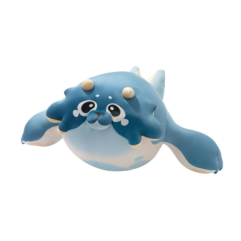 Genshin Impact Ocean Series Blubberbeast plush pillow blue large size soft stuffed toy