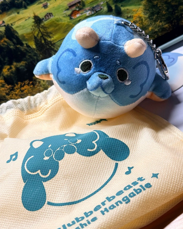 Genshin Impact Série Océan Peluche Blubberbeast Coussin et Porte-clés