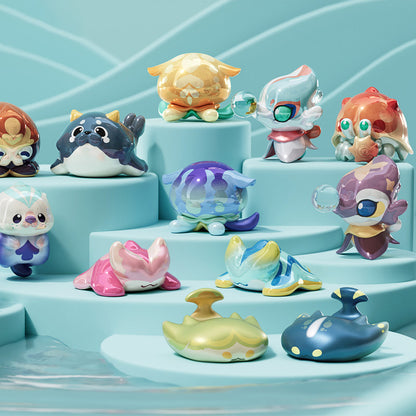 Genshin Ocean Series Strange Creatures blind bag mini figures featuring underwater-themed collectible creatures