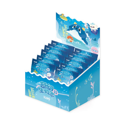 Genshin Impact Ocean Series Strange Creatures blind bag packaging featuring underwater-themed artwork
