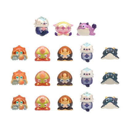 Genshin Ocean Series Strange Creatures full collection featuring standard translucent and hidden mini figures