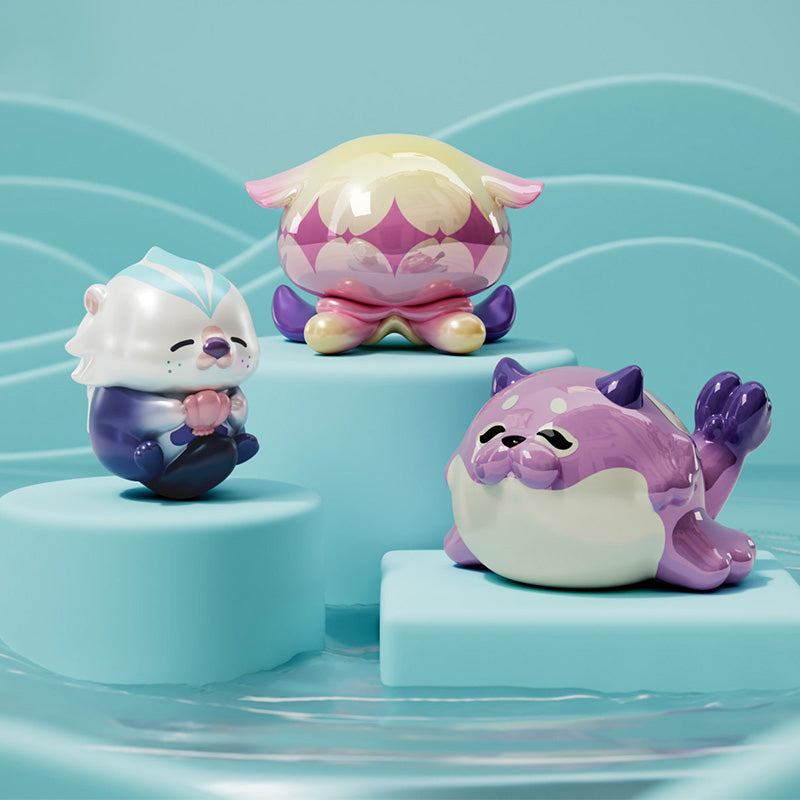 Genshin Impact Ocean Series hidden version strange creatures mini figures featuring rare collectible designs