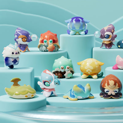 Genshin Impact Ocean Series standard version strange creatures mini figure collection display