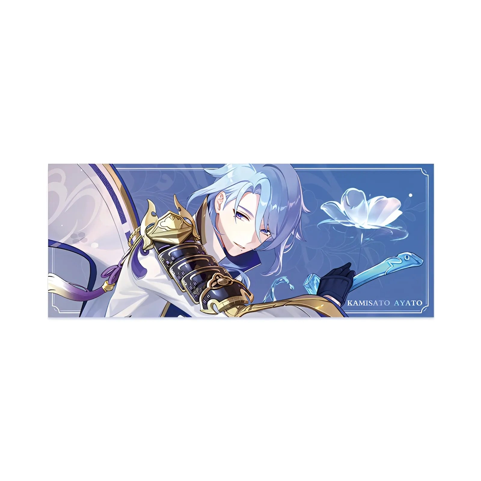 Genshin Impact Kamisato Ayato holographic ticket from Offline Event Series foil collectible design