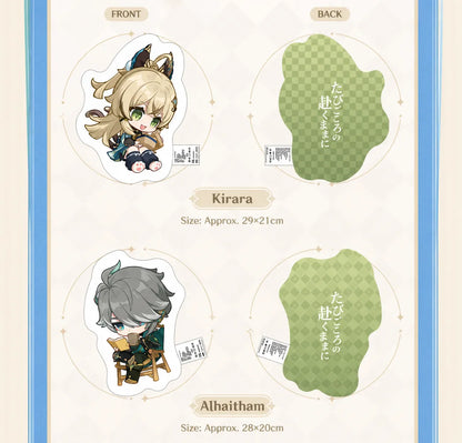 Genshin Impact chibi merchandise size chart dimensions and product specifications