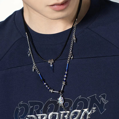 Ororon Double Layer Necklace from Genshin Impact Sparks and Summits Series worn by model