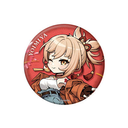 Genshin Impact Outing Series chibi badge Yoimiya collectible pin