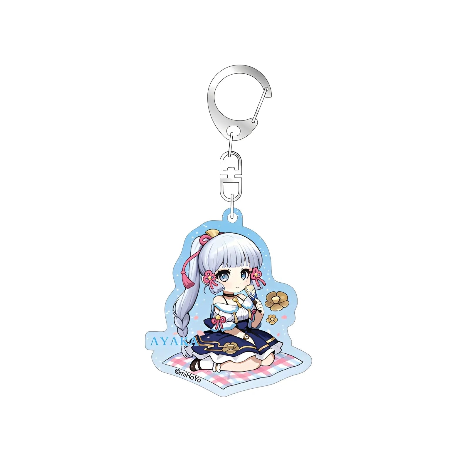 Genshin Impact Outing Series chibi keychain Kamisato Ayaka acrylic charm