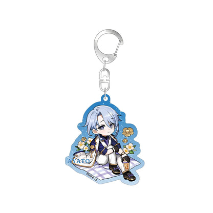 Genshin Impact Outing Series chibi keychain Kamisato Ayato acrylic charm