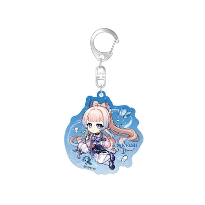 Genshin Impact Outing Series chibi keychain Sangonomiya Kokomi acrylic charm
