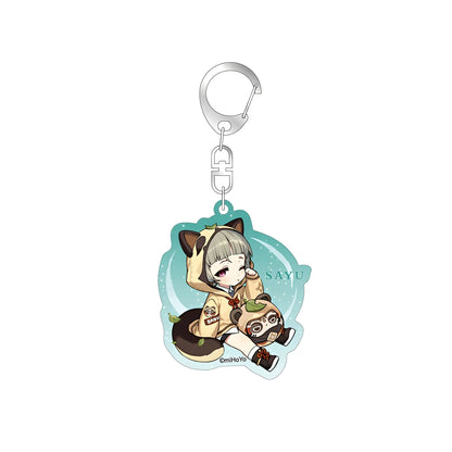Genshin Impact Outing Series chibi keychain Sayu acrylic charm