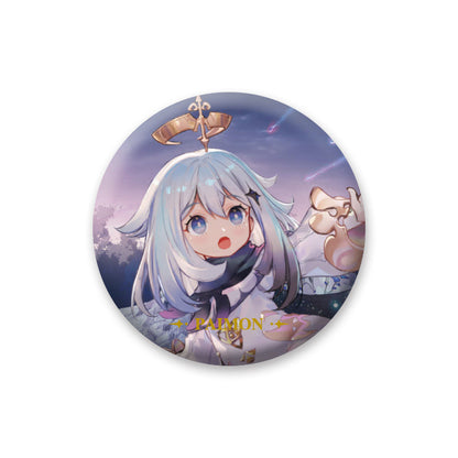 Genshin Impact Paimon character badge anime collectible pin