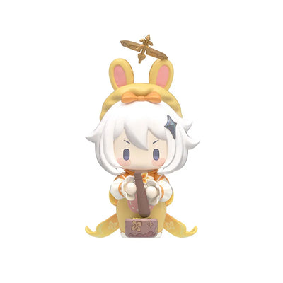 Front view of Paimon Little Moon Rabbit Figure