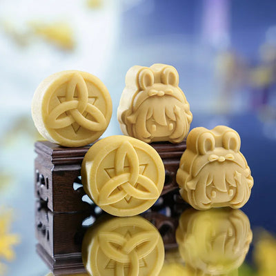 Genshin Impact Paimon Mid-Autumn gift set with decorative packaging