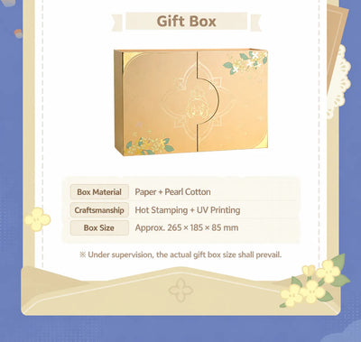 Paimon Little Moon Rabbit gift box with pastries and plush keychain