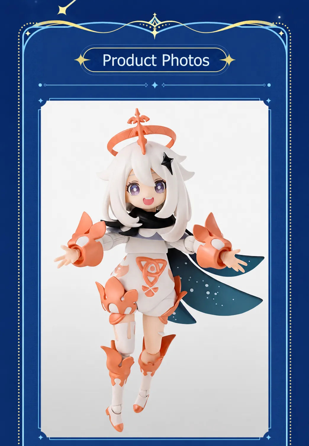 Genshin Impact Paimon S.H.Figuarts happy expression faceplate detail