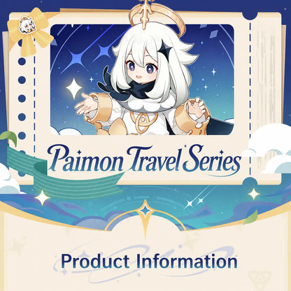 Genshin Impact Paimon Travel Series luggage product information including size material and TSA lock details