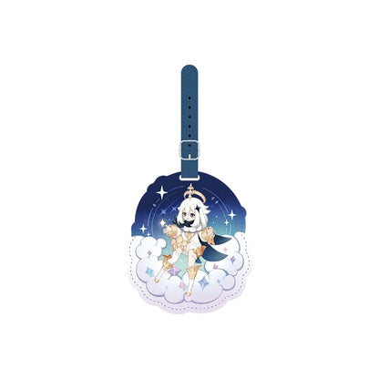 Genshin Impact Paimon Travel Series Paimon luggage tag with cloud-themed artwork on white background