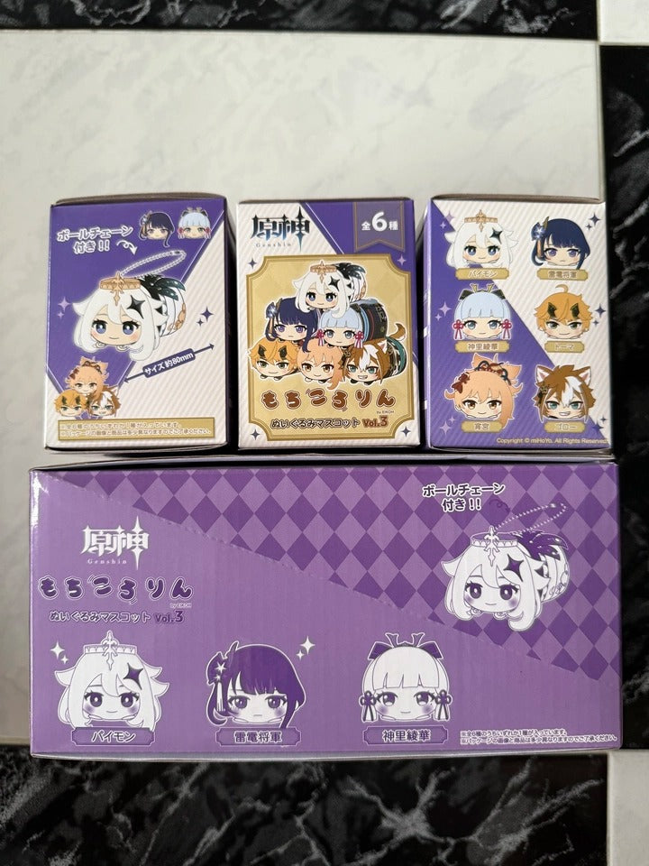 Genshin Impact Caja Sorpresa Peluche Vol.3 Llavero Set