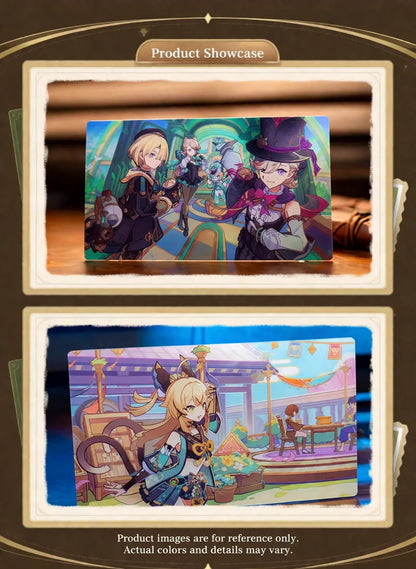 Genshin Impact postcard set front side character artwork display