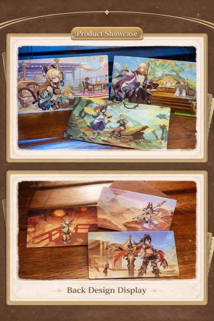 Genshin Impact postcard set paper texture and print finish detail