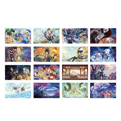 Genshin Impact PET transparent card pre-print series all character designs collection overview