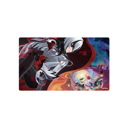 Genshin Impact PET transparent card Arlecchino character artwork dark theme