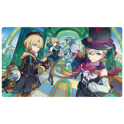 Genshin Impact postcard set featuring Furina Neuvillette Nahida Wanderer and Kazuha