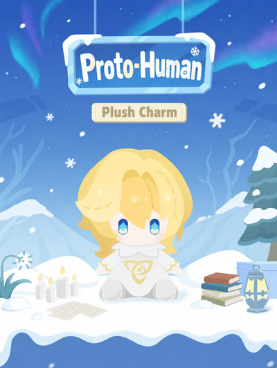 Proto-Human Plush Charm winter-themed product display