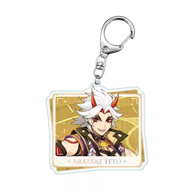 Genshin Impact PV Series acrylic keychain featuring Arataki Itto character design