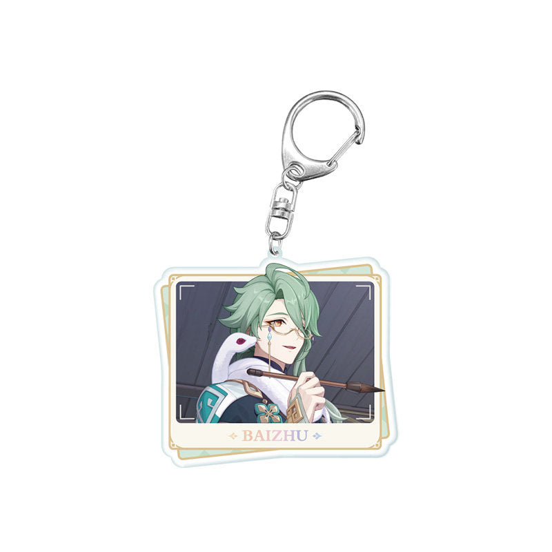 Genshin Impact PV Series acrylic keychain featuring Baizhu character design