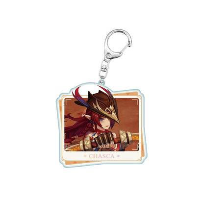 Genshin Impact PV Series acrylic keychain featuring Chasca character design