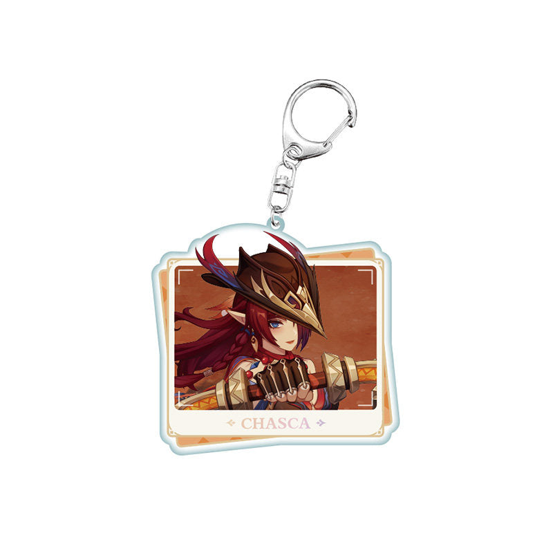 Genshin Impact PV Series acrylic keychain featuring Chasca character design