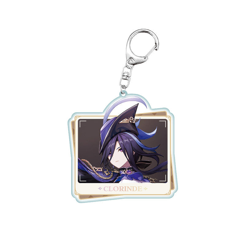Genshin Impact PV Series acrylic keychain featuring Clorinde character design