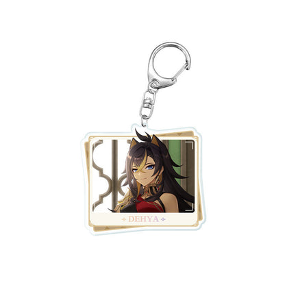 Genshin Impact PV Series acrylic keychain featuring Dehya character design