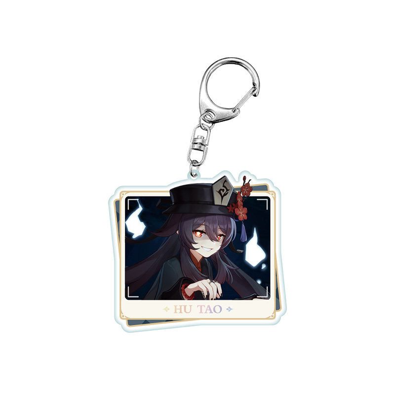 Genshin Impact PV Series acrylic keychain featuring Hu Tao character design
