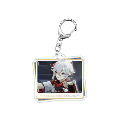 Genshin Impact PV Series acrylic keychain featuring Kaedehara Kazuha character design