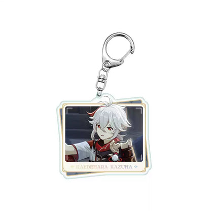 Genshin Impact PV Series acrylic keychain featuring Kaedehara Kazuha character design