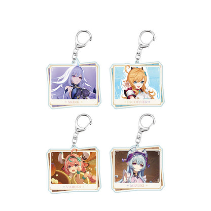Genshin Impact PV Series acrylic keychains featuring Klee Hu Tao Ayaka and Venti