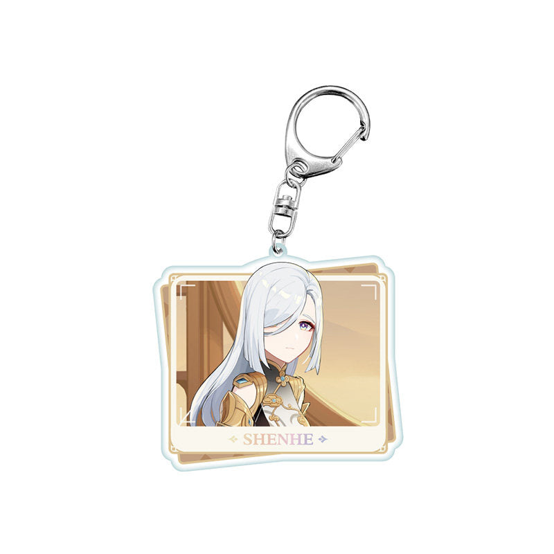 Genshin Impact PV Series acrylic keychain featuring Shenhe character design