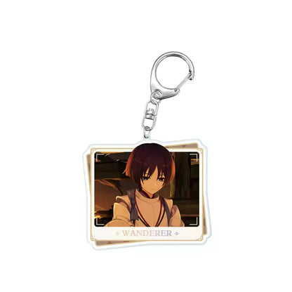 Genshin Impact PV Series acrylic keychain featuring Wanderer character design