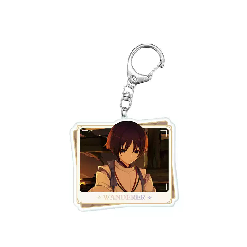 Genshin Impact PV Series acrylic keychain featuring Wanderer character design