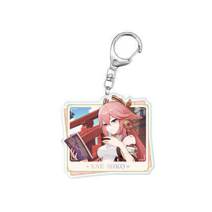 Genshin Impact PV Series acrylic keychain featuring Yae Miko character design
