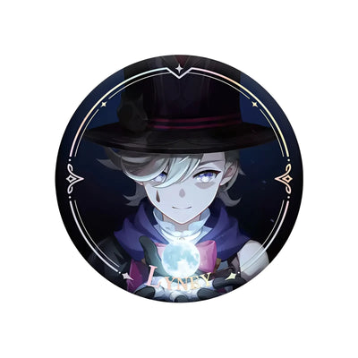 Genshin Impact PV Series badge featuring Lyney character design