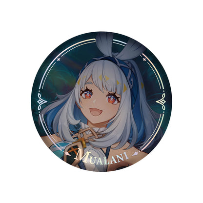 Genshin Impact PV Series badge featuring Mualani character design