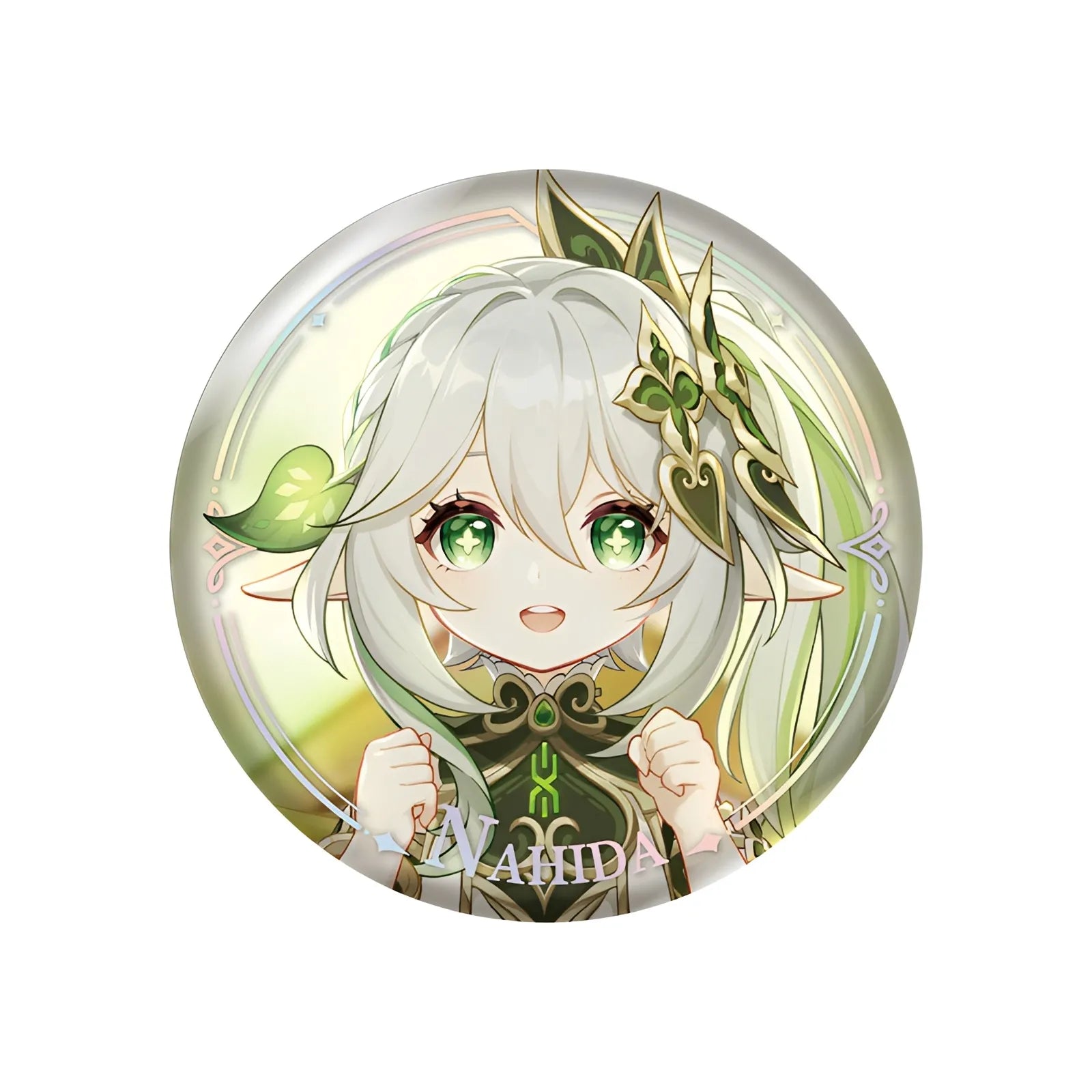 Genshin Impact PV Series badge featuring Nahida character design
